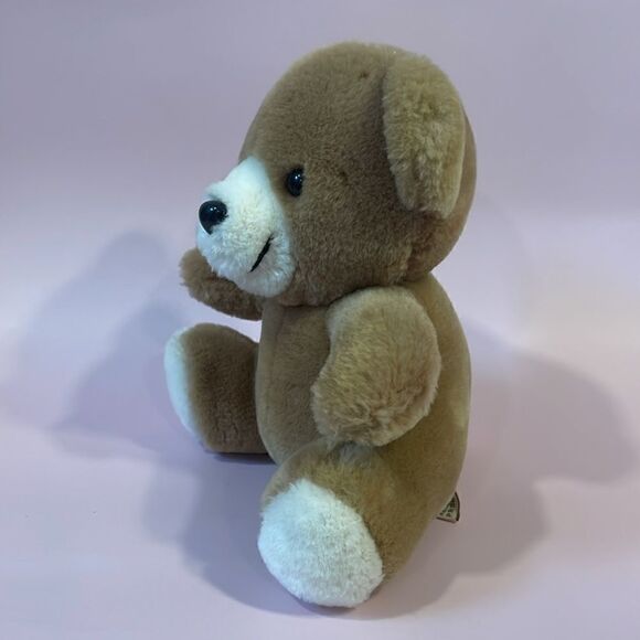 Vintage 1988 ganzbros toys Tan & White Teddy Cream Excellent Used Condition 6.5” - Picture 2 of 8
